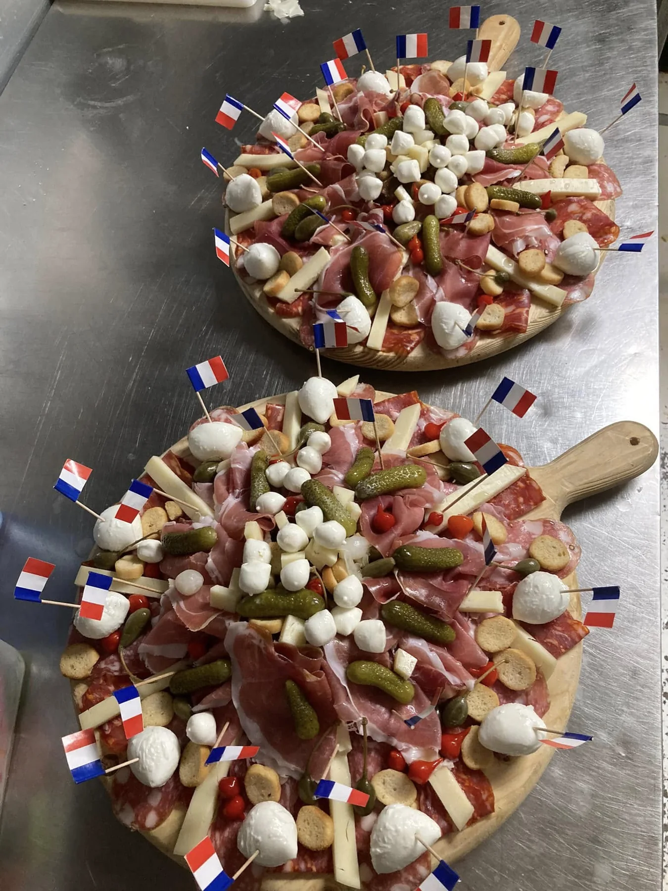 Planches apéritives pour une réception privée